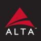The Alta Logo which is a black square with a red triangle and the white text Alta 